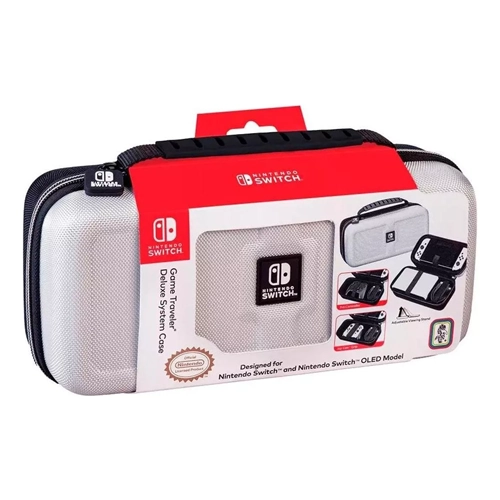 Estuche Game Traveler Deluxe Case Oled 1680 Color Blanco