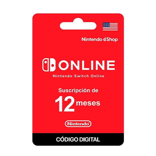 Membresia Nintendo Switch Online 12 Meses (Codigo Digital)