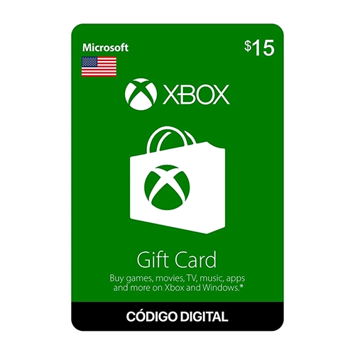Gift Card Xbox $15 Código digital