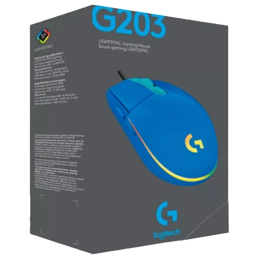 Logitech G203 LIGHTSYNC – Mouse Gamer con RGB | Azul