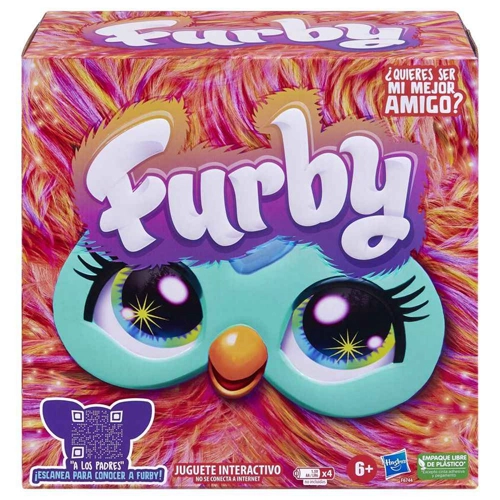 Furby Edición Coral con Accesorios – Peluche Inteligente y Luminoso