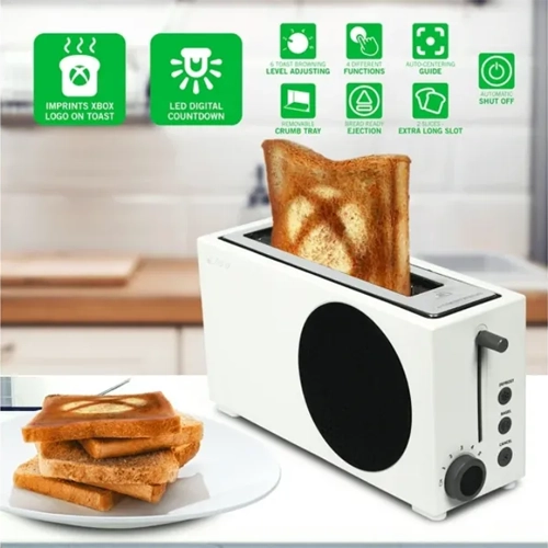 Tostador con Diseño Xbox Series S – Edición Especial Gamer, Original y Sellado - Imagen 3